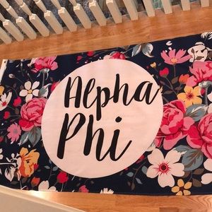 Alpha Phi Floral Flag